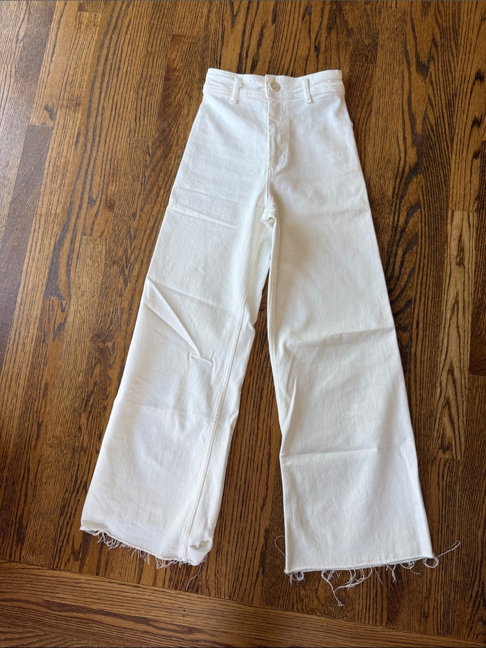 White Wide Leg Flare Jeans - Women